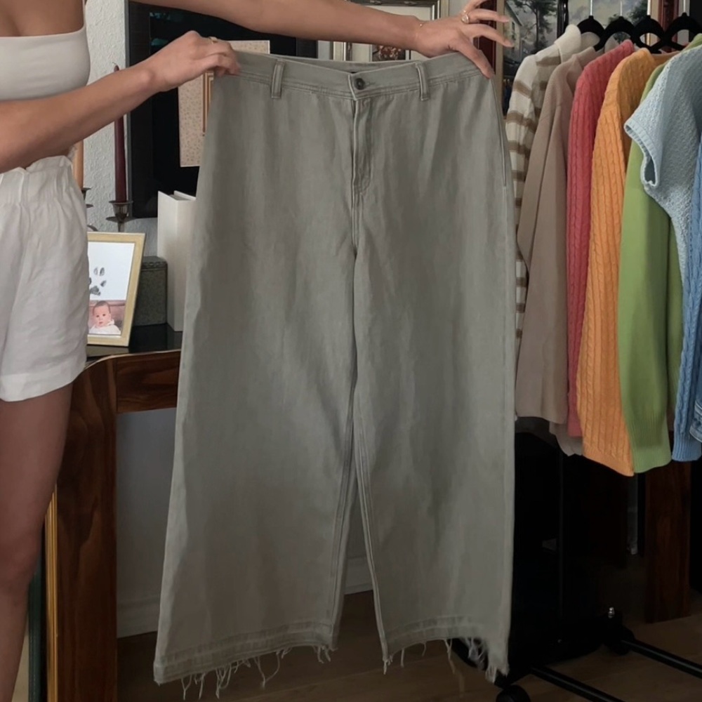 Sincerely Jules Wide-Leg Gray Jeans